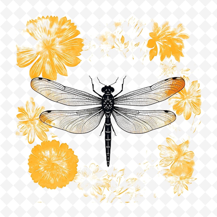 PSD sellos florales de acuarela premium de png diseños artísticos para proyectos creativos clipart y tatuaje
