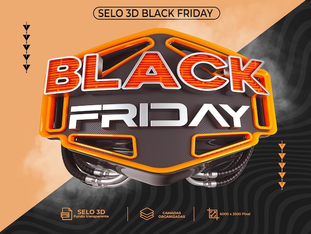 SELO 3D Black Friday pour la campagne des mois de novembre et décembre au Brésil