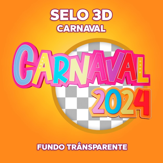 PSD selo 3d karneval 2024