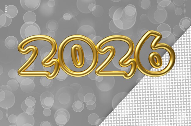 Selo 3D Reveillon Año Nuevo Redes Sociais