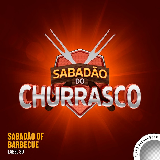 Selo 3d sabadao hace churrasco