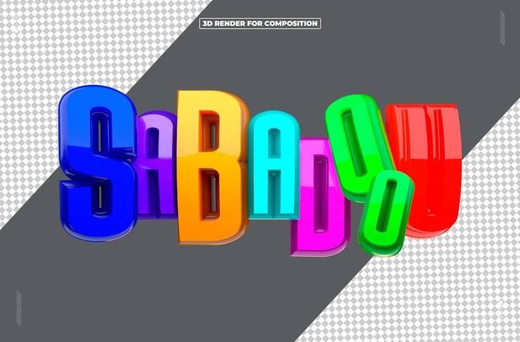 PSD selo 3d sabado sabadou redes sociais (em inglês)