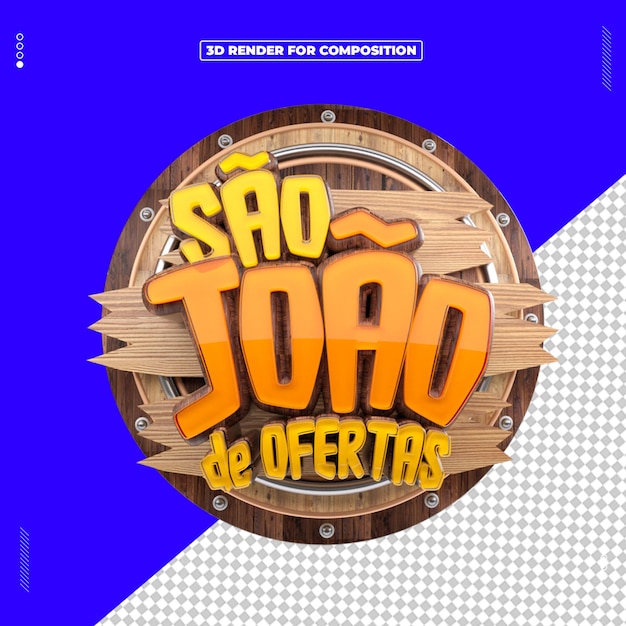 SELO 3D SAO JOAO de las ofertas REDES SOCIAIS