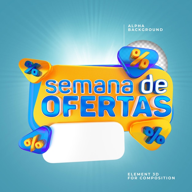 selo 3d semana de ofertas brasil