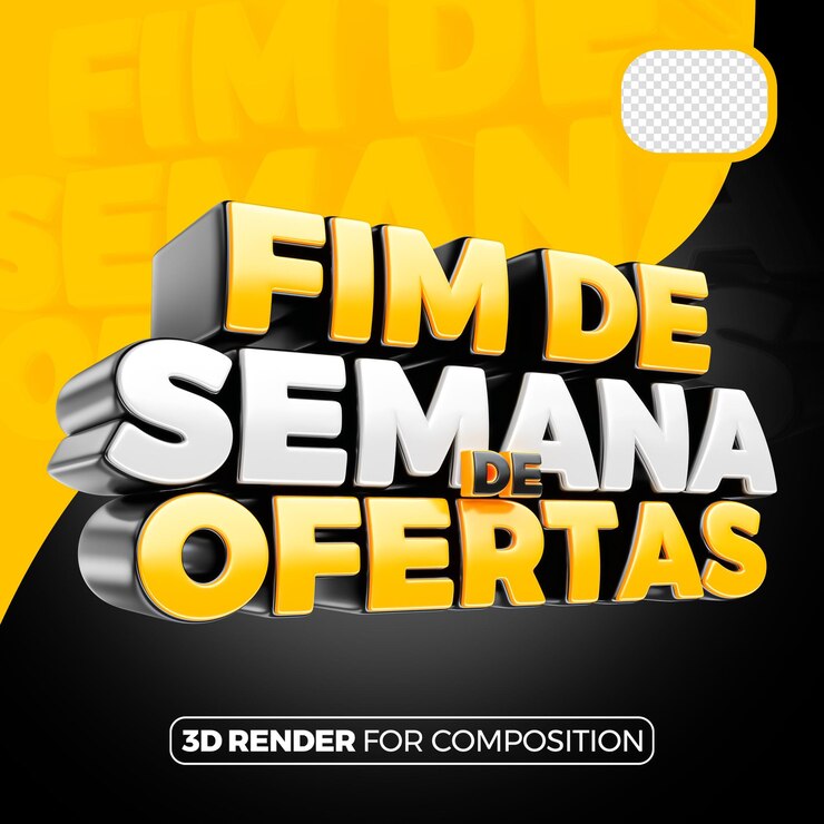 PSD selo de negócios de fim de semana