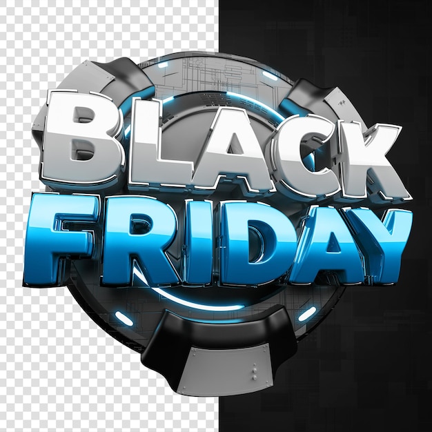 Selo neon 3d black friday