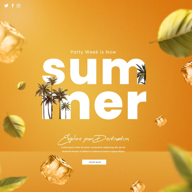 Semaine de fête d'été Explorez votre destination
