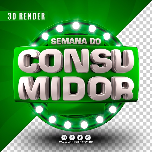 semana del consumidor para empresas premium psd