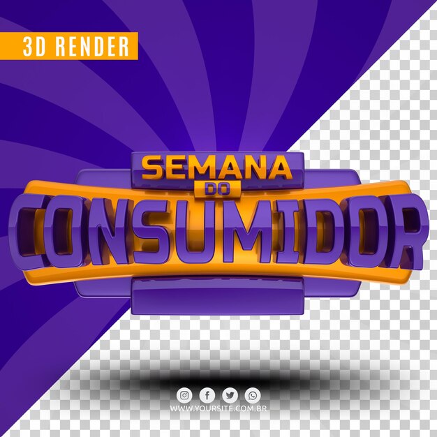 PSD semana del consumidor para empresas premium psd