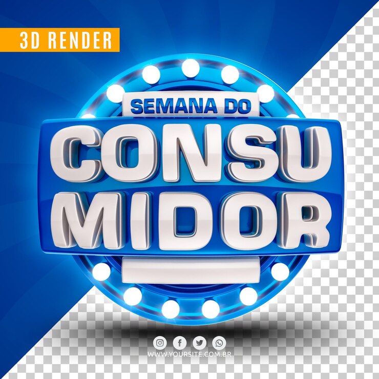 PSD semana del consumidor para empresas premium psd