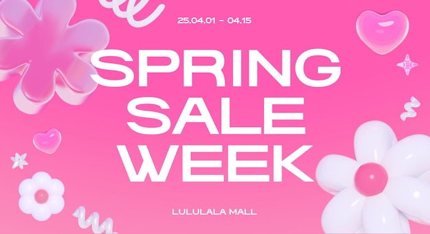 Semana de ventas de primavera en el centro comercial Lulu