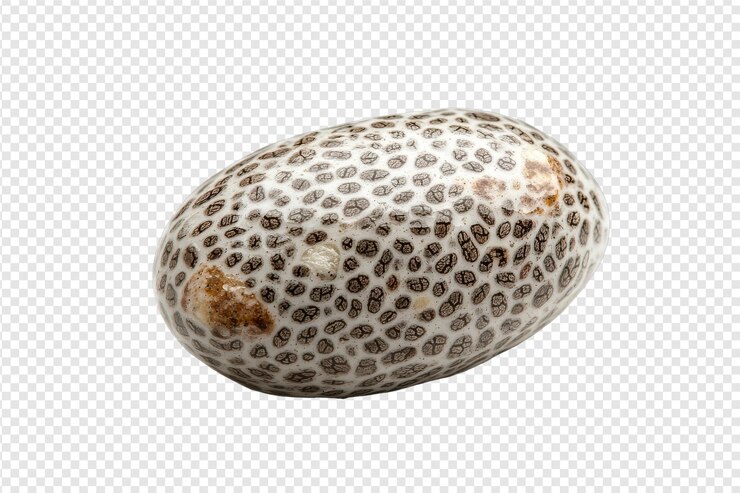 PSD semente de chia única com uma superfície preta brilhante perfeita para destacar superalimentos e benefícios nutricionais com isolados em fundo transparente