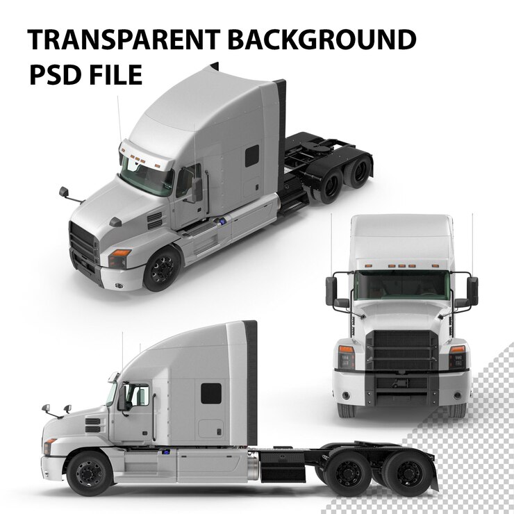 PSD semi camión genérico de interior sencillo png