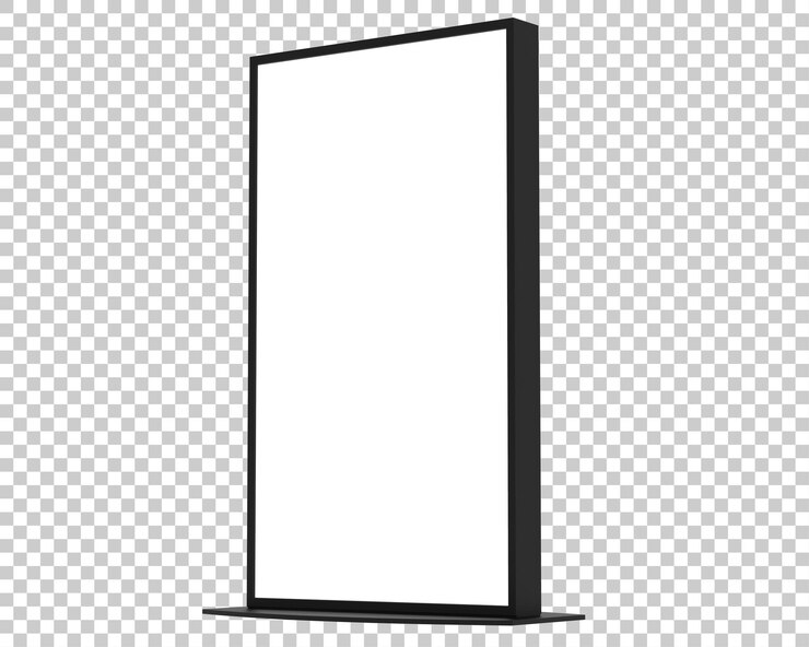 PSD señal única led en la ilustración de representación 3d de fondo transparente