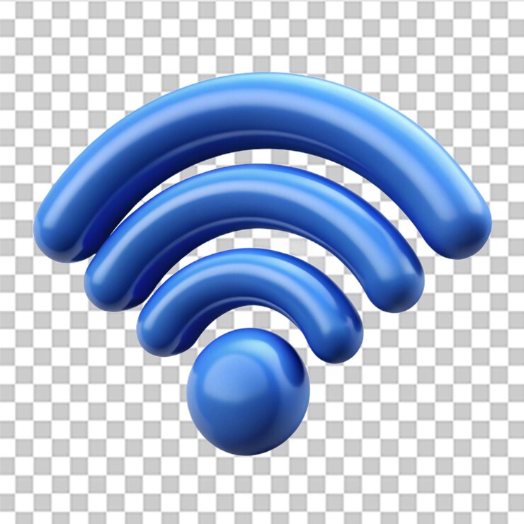 PSD señal wi-fi 3d aislada en fondo blanco niveles de icono wi-fi plantilla de indicador de fuerza de señal concepto de internet se puede utilizar para muchos propósitos vector moderno y de moda en estilo 3d