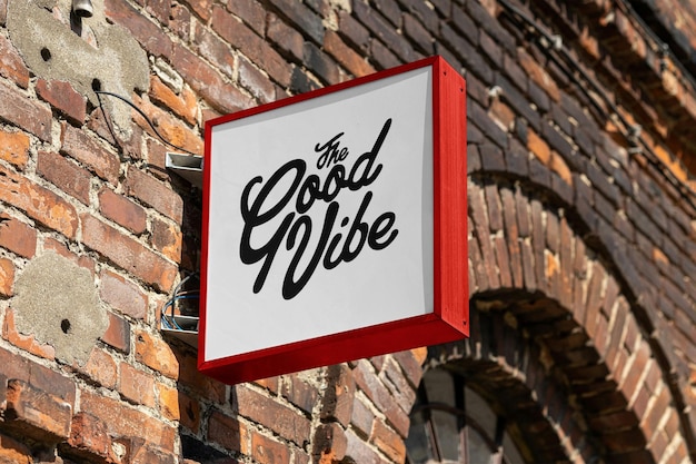 La señalización de la tienda Good Vibe