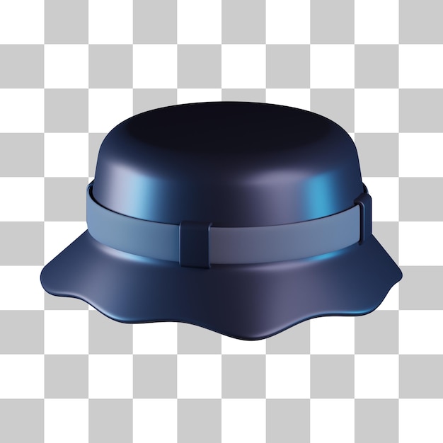 PSD senderismo, sombrero, 3d, icono