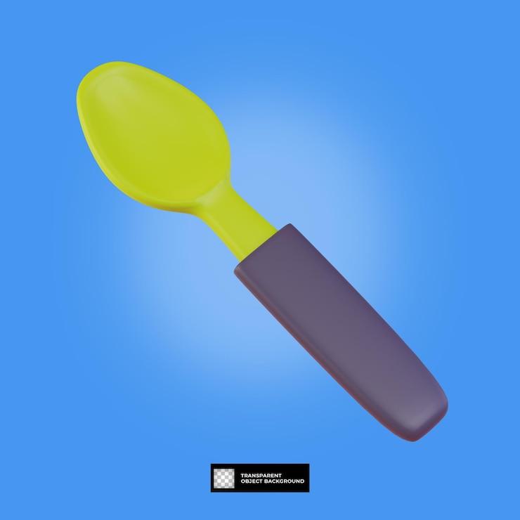 PSD sendok alat masak 3d
