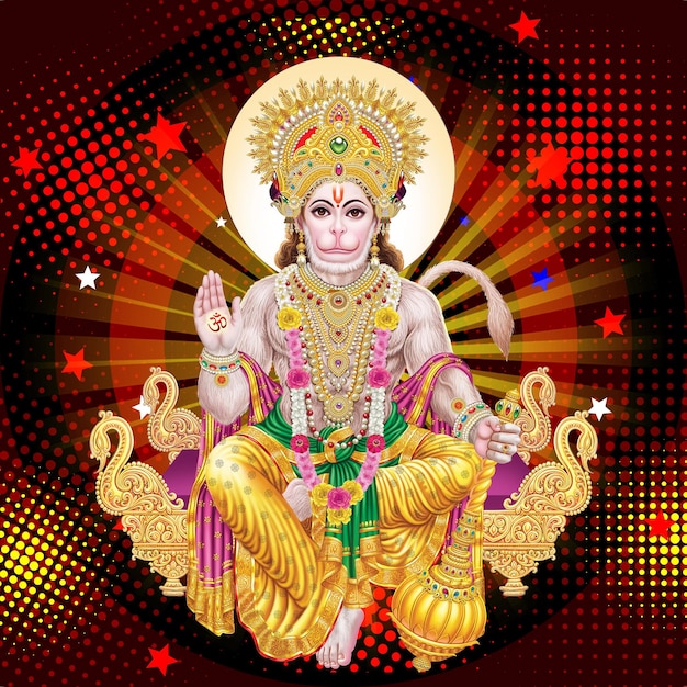 Senhor Hanuman Uma representação divina do deus hindu