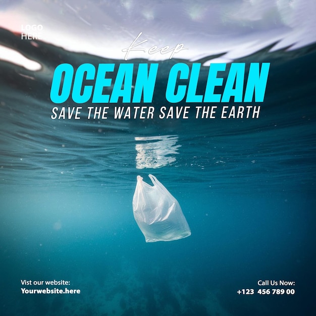 La sensibilisation à la pollution des océans contre les déchets plastiques Journée mondiale des océans