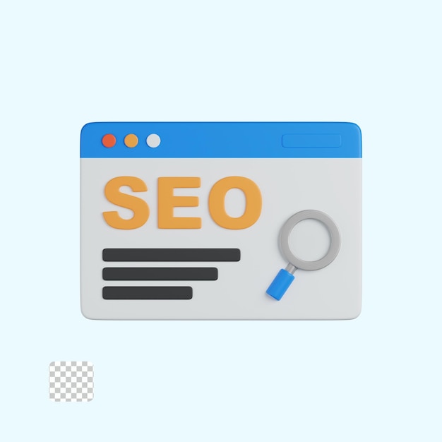 PSD seo-3d-symbol