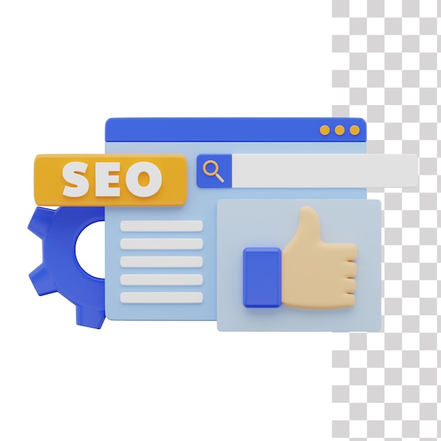 Seo cliente reseñas icono 3d