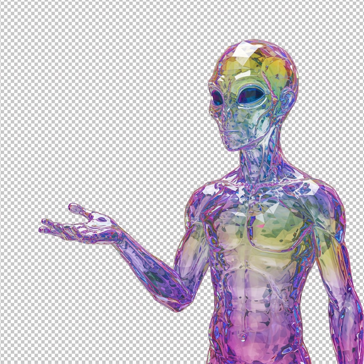 PSD un ser alienígena holográfico