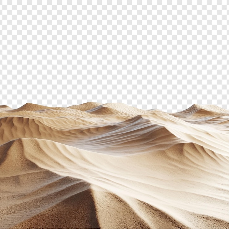 PSD las serenas dunas de arena son un paisaje desértico impresionante