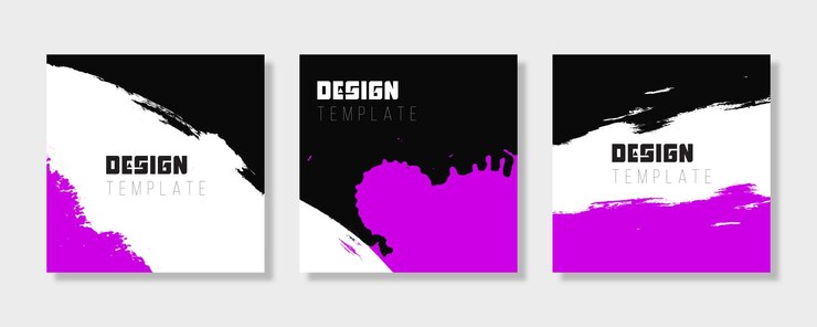 PSD una serie de carteles con el diseño diseño diseño diseño