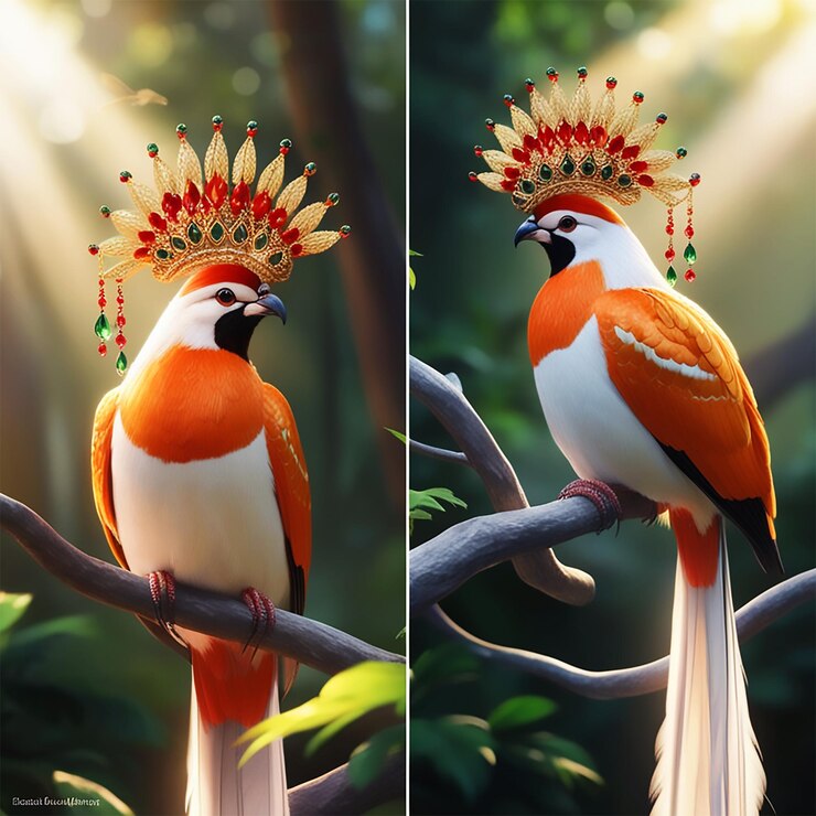 PSD una serie de fotos de pájaros con las palabras loros en ellos