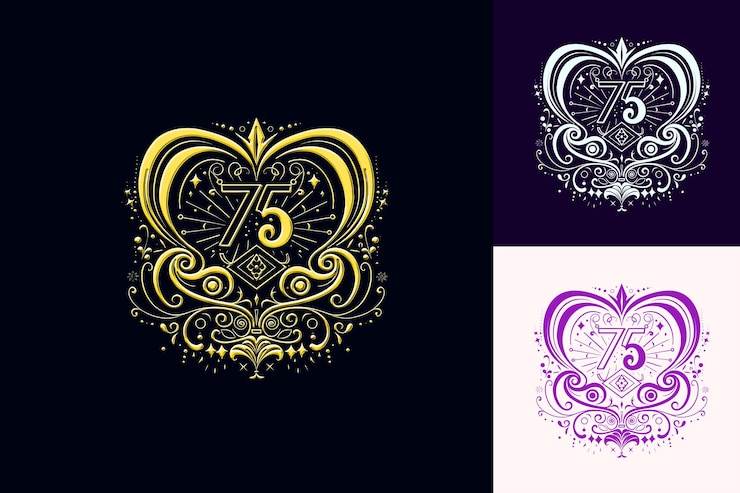 PSD una serie de imágenes de un diseño con el número de letras en ellos