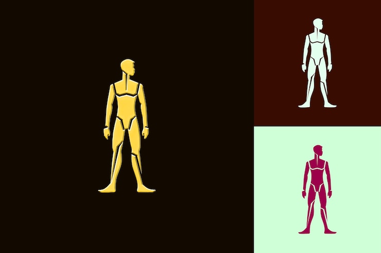 PSD una serie de imágenes de una figura humana y un hombre