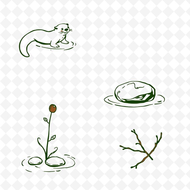una serie de imágenes de un lagarto y una flor