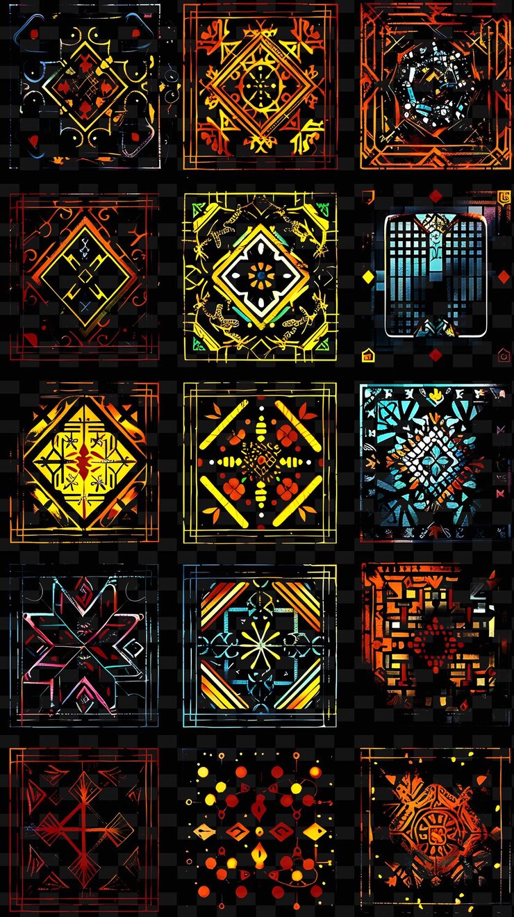 PSD una serie de imágenes de una series de imágenes de diferentes diseños