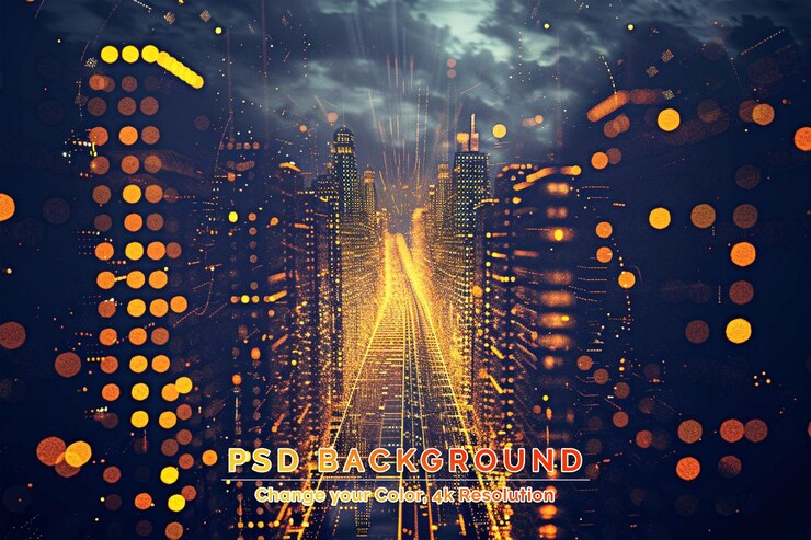 PSD serie de reinos fractales composición de cuadrículas de elementos fractales