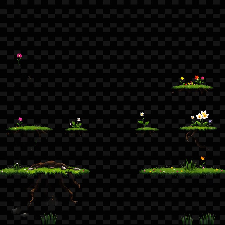 PSD serie de videojuegos con un caballo y un árbol