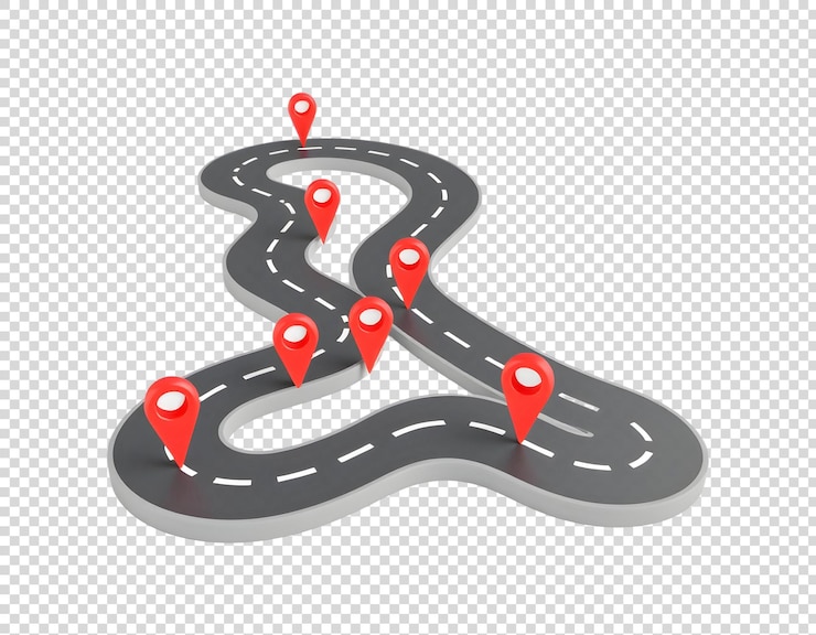 PSD un serpent dans la route avec des points rouges