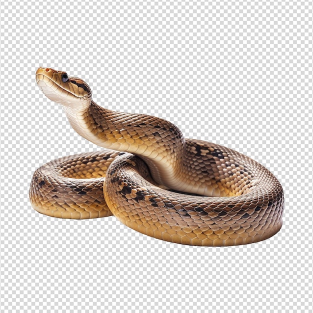 PSD serpent isolé sur un fond transparent