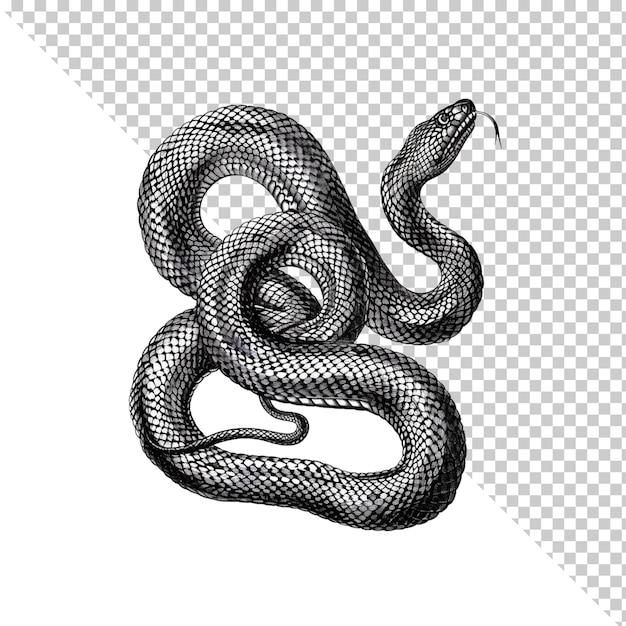 Serpenti isolati su uno sfondo trasparente