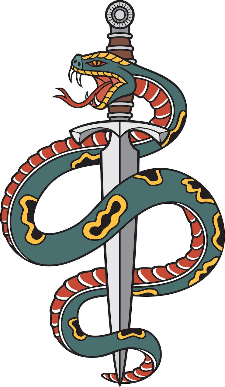 PSD serpiente y cuchillo