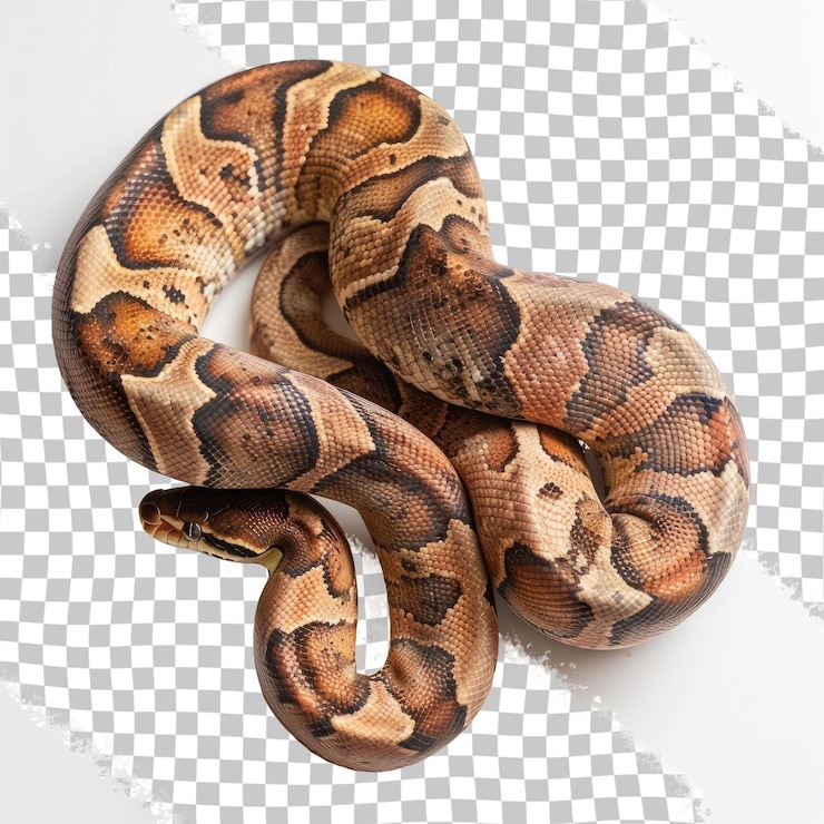 PSD una serpiente con cuerpo marrón y un cuerpo marrón