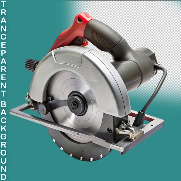 PSD serra circular isolada sobre um fundo transparente