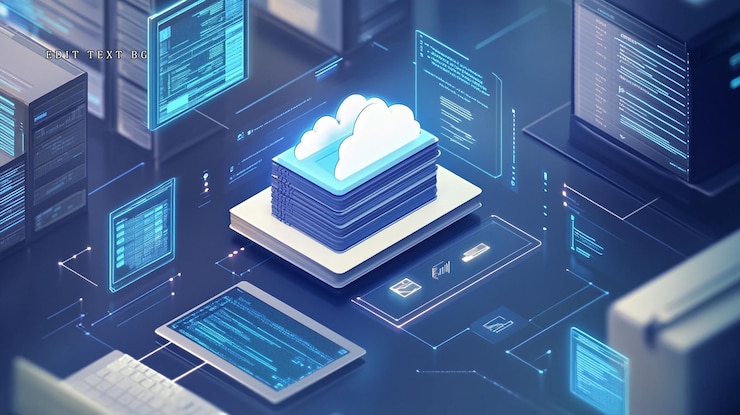 PSD serveur de stockage de données en nuage réseau de fichiers numériques et de technologie de l'information