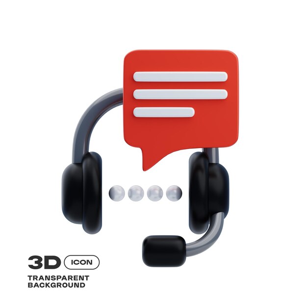 Service 3D Icon PNG Template