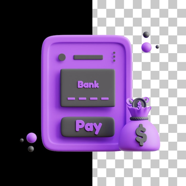 Services bancaires mobiles 3D