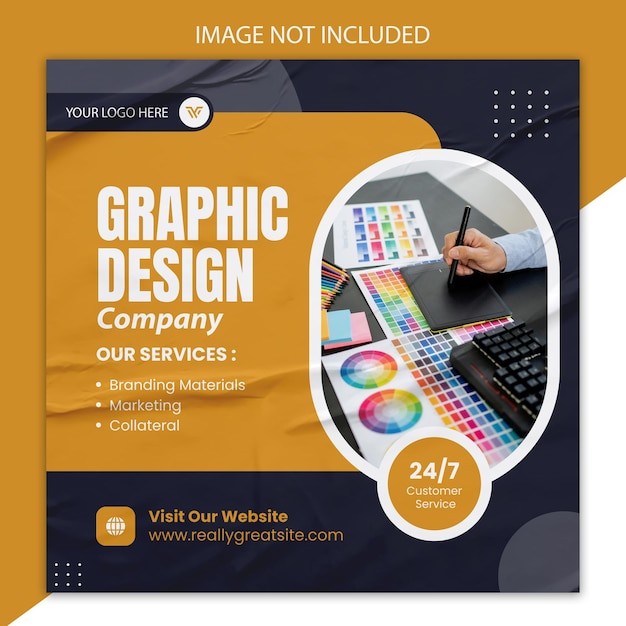 Services de société de conception graphique pour le marketing de marque et les garanties