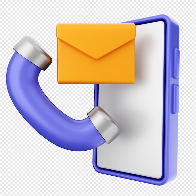 Servicio de centro de soporte de helpdesk 3D llamada de teléfono inteligente