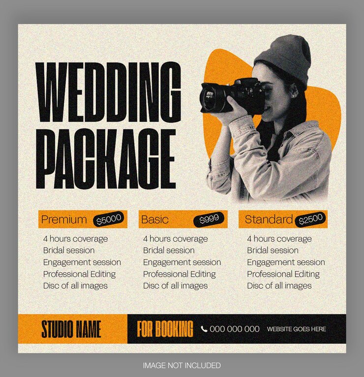 PSD servicio de fotografía publicación en redes sociales y plantilla de banner web de promoción