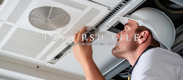 PSD servicio de instalación y reparación de sistemas de ventilación técnico de hvac en el trabajo