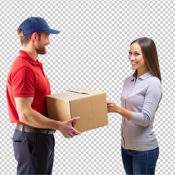 PSD serviço de entrega à porta do cliente
